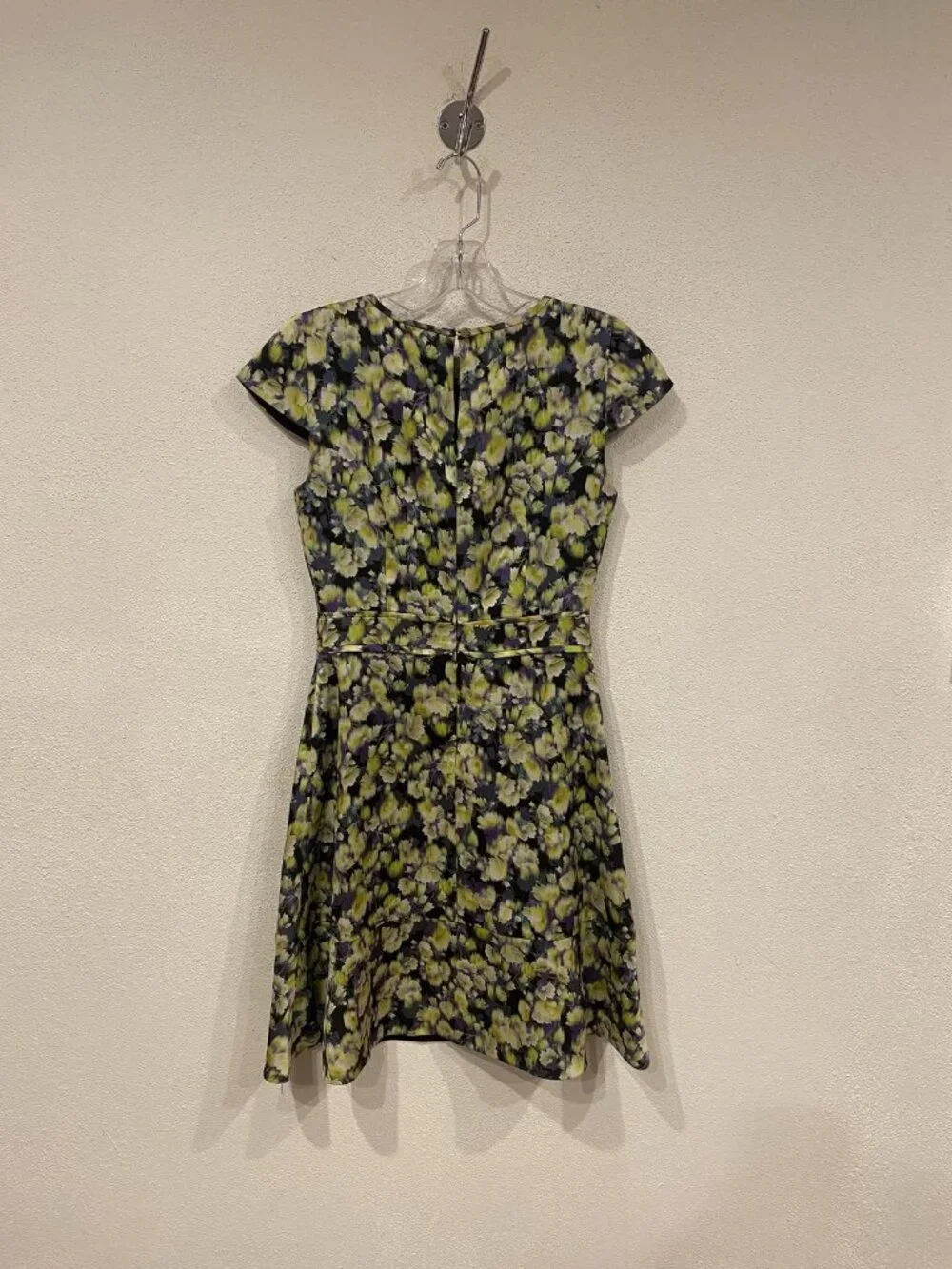 J.Crew Dress Womens 00 Multicolor Floral Fit Flare Short Sleeve Mini